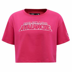 Colorado Avalanche Pro Standard Women's Triple Pink Cropped Boxy T-Shirt