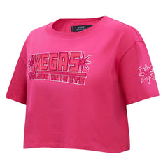 Vegas Golden Knights Pro Standard Women's Triple Pink Cropped Boxy T-Shirt