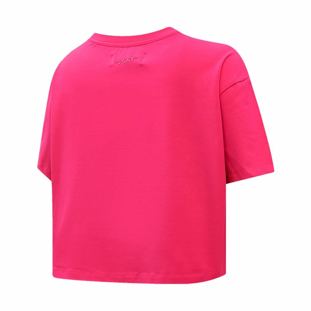 St. Louis Blues Pro Standard Women's Triple Pink Cropped Boxy T-Shirt