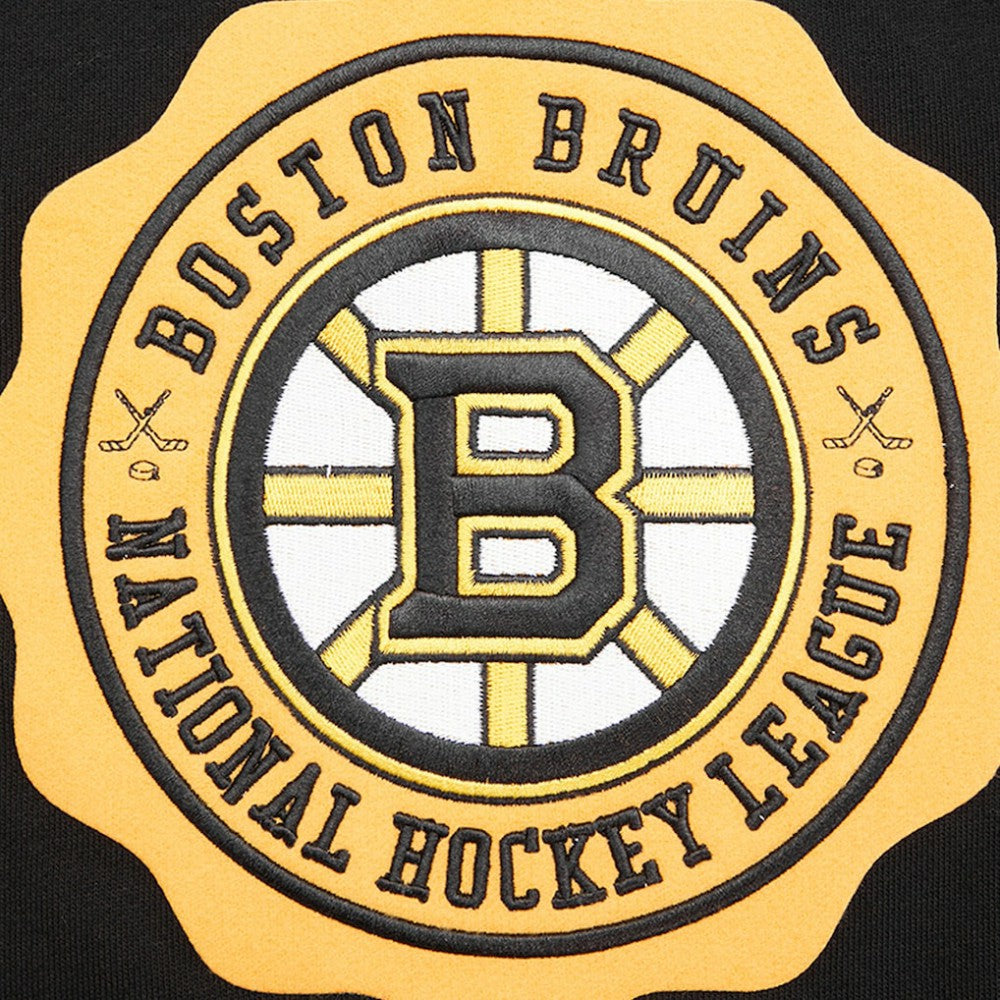 Boston Bruins Pro Standard Crest Emblem Pullover Sweatshirt Black