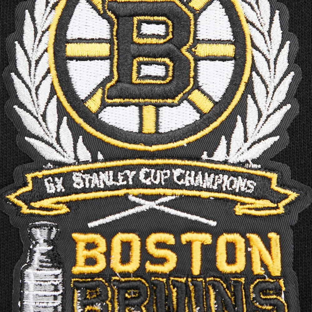 Boston Bruins Pro Standard Crest Emblem Pullover Sweatshirt Black
