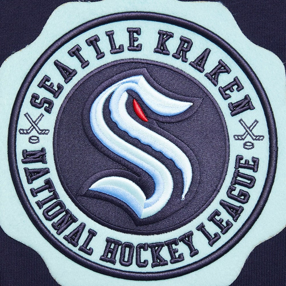 Seattle Kraken Pro Standard Crest Emblem Pullover Sweatshirt Deep Sea Blue