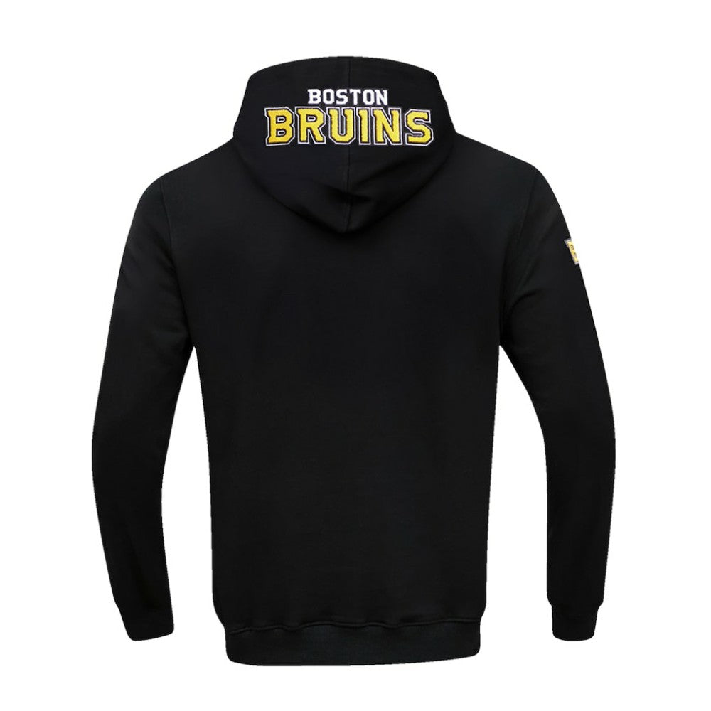 Boston Bruins Pro Standard Classic Chenille Full-Zip Hoodie Jacket Black