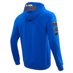 St. Louis Blues Pro Standard Classic Chenille Full-Zip Hoodie Jacket Blue