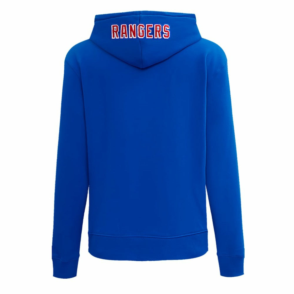 New York Rangers Pro Standard Women's Classic Chenille Pullover Hoodie Blue