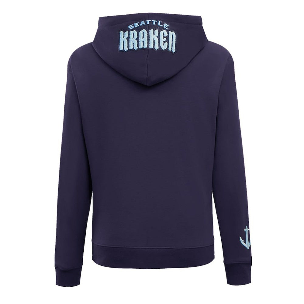 Seattle Kraken Pro Standard Women's Classic Chenille Pullover Hoodie Navy