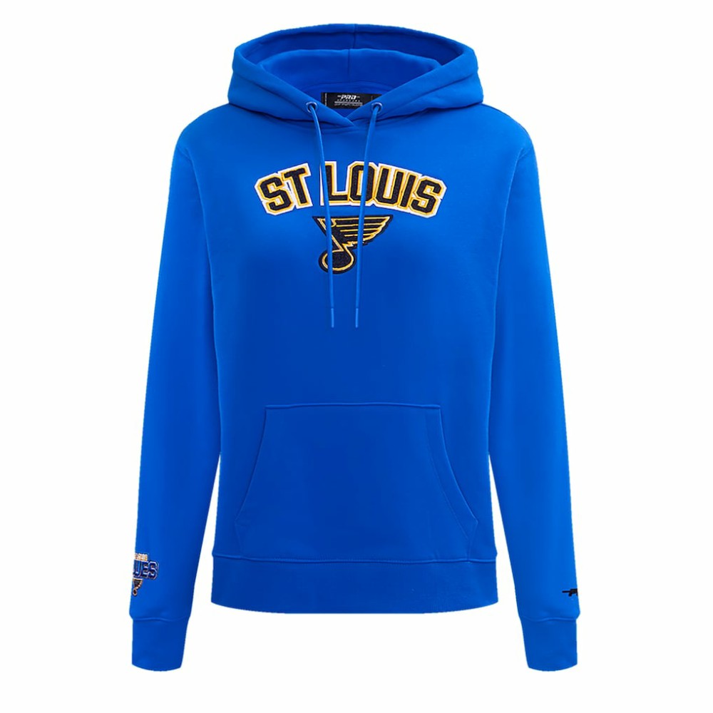 St. Louis Blues Pro Standard Women's Classic Chenille Pullover Hoodie Blue