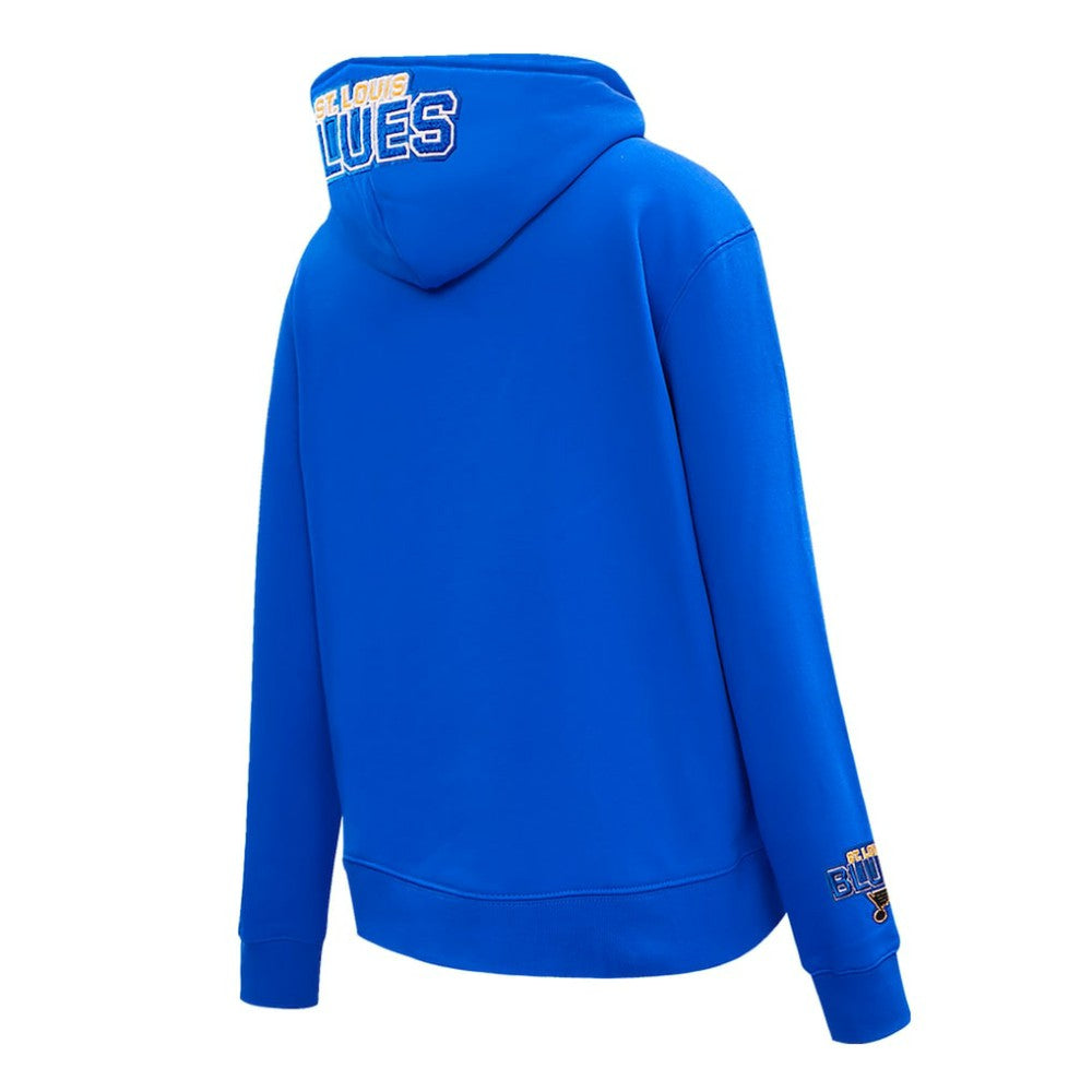 St. Louis Blues Pro Standard Women's Classic Chenille Pullover Hoodie Blue