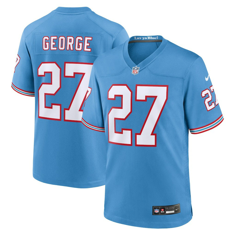 Eddie George Tennessee Titans Retired Player Alternate Game Jersey - Light Blue