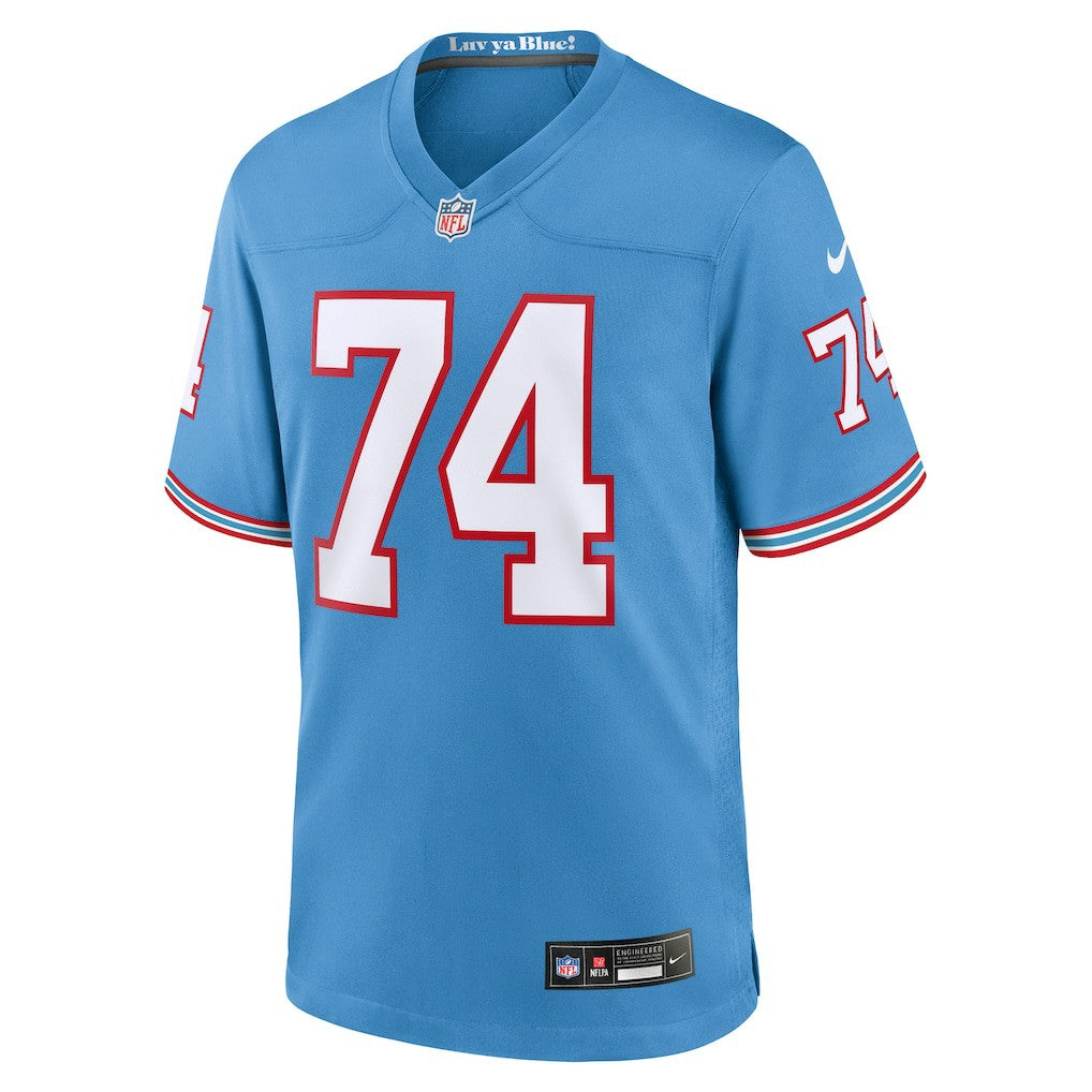 Bruce Matthews Tennessee Titans Retired Player Alternate Game Jersey - Light Blue