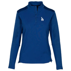 Los Angeles Dodgers Levelwear Women's Daybreak Insignia 2.0 Quarter-Zip Pullover Top Royal