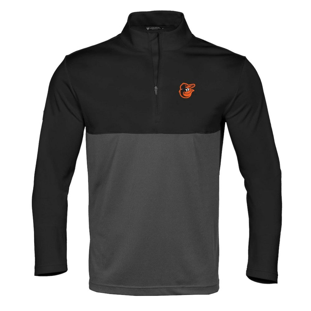 Baltimore Orioles Levelwear Pursue Insignia 2.0 Quarter-Zip Pullover Top Black/Charcoal