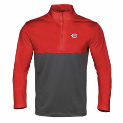Cincinnati Reds Levelwear Pursue Insignia 2.0 Quarter-Zip Pullover Top Red/Charcoal