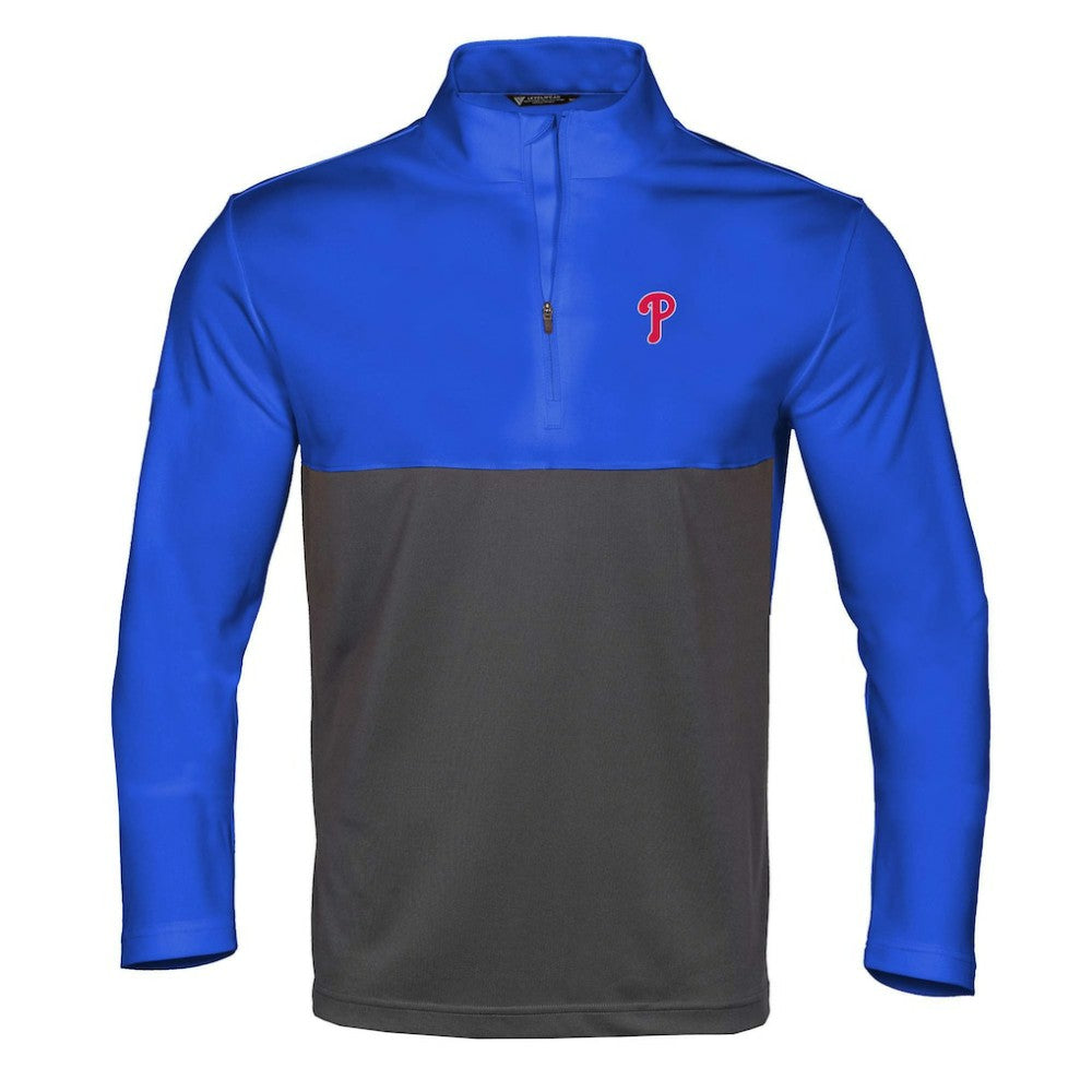 Philadelphia Phillies Levelwear Pursue Insignia 2.0 Quarter-Zip Pullover Top Royal/Charcoal
