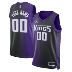 Sacramento Kings Jordan Brand Unisex Swingman Custom Jersey - Statement Edition - Purple discount
