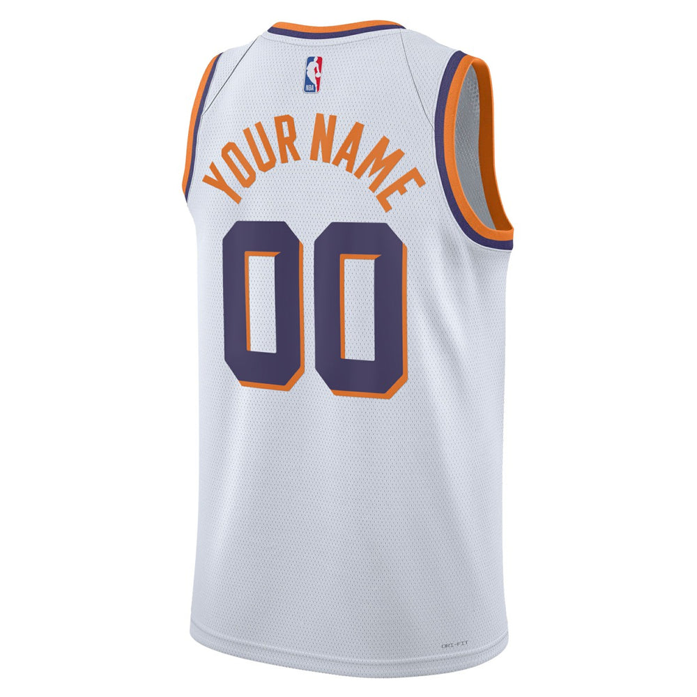 Phoenix Suns Unisex Swingman Custom Jersey - White - Association Edition