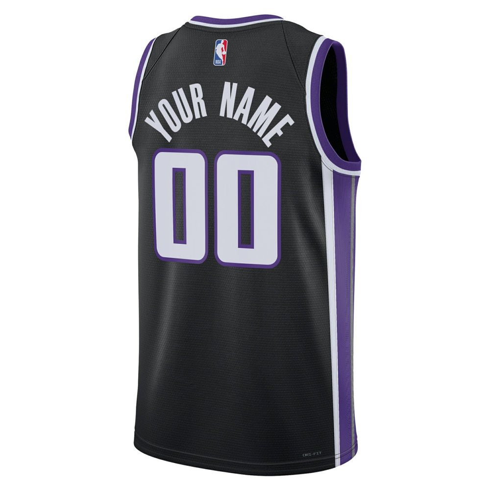 Sacramento Kings Unisex Swingman Custom Jersey - Icon Edition - Black