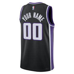 Sacramento Kings Unisex Swingman Custom Jersey - Icon Edition - Black