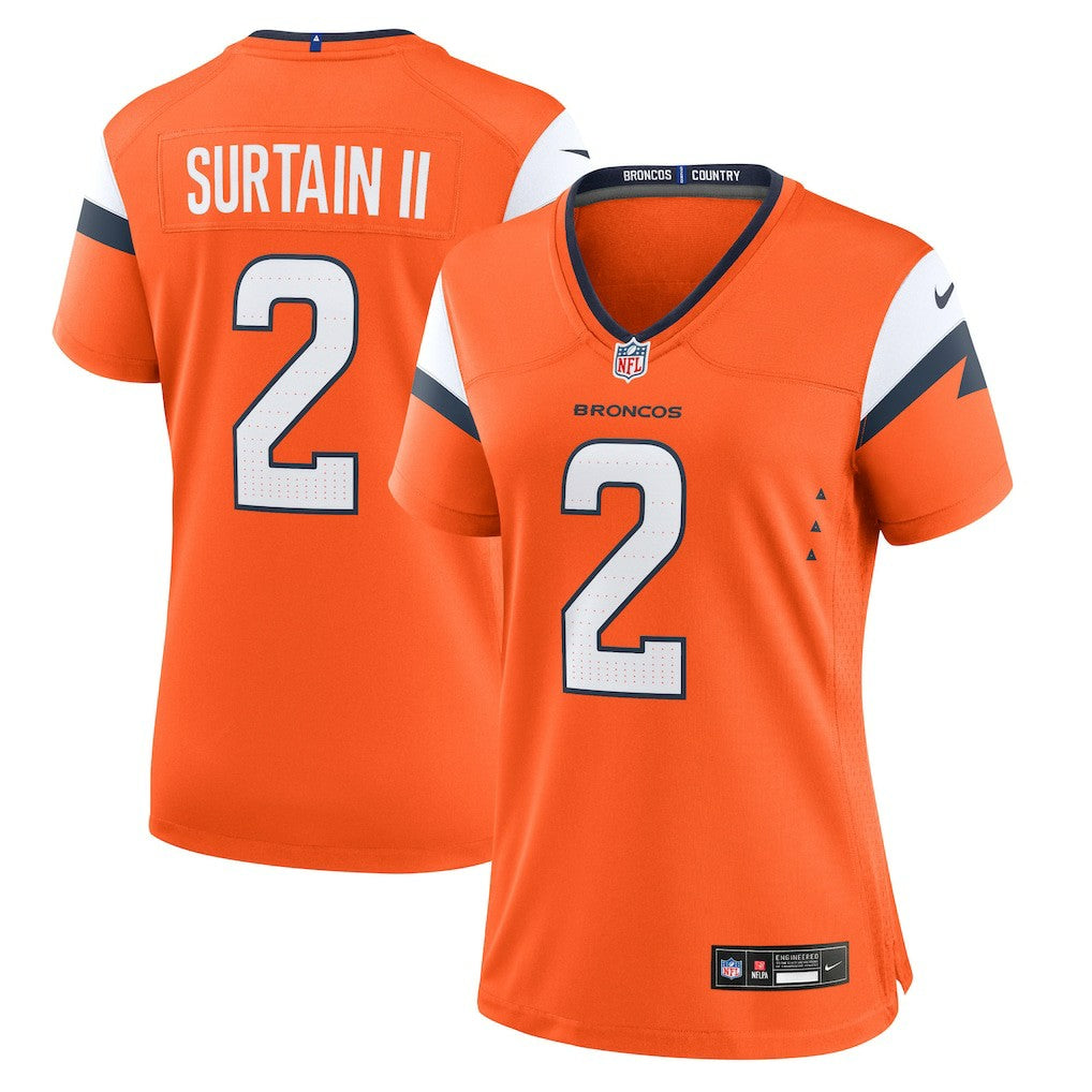 Patrick Surtain II Denver Broncos Women's Mile High Collection Game Jersey - Orange
