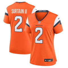 Patrick Surtain II Denver Broncos Women's Mile High Collection Game Jersey - Orange