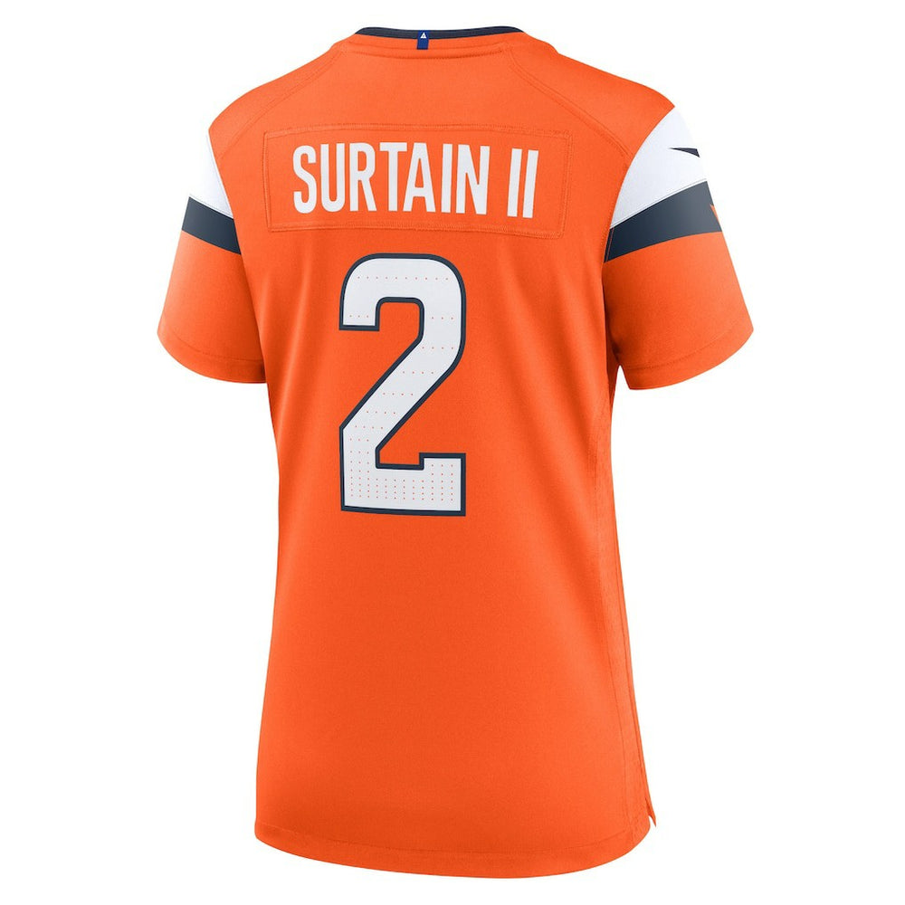 Patrick Surtain II Denver Broncos Women's Mile High Collection Game Jersey - Orange