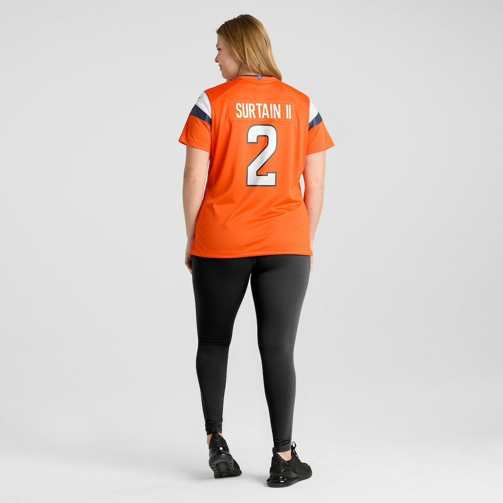 Patrick Surtain II Denver Broncos Women's Mile High Collection Game Jersey - Orange