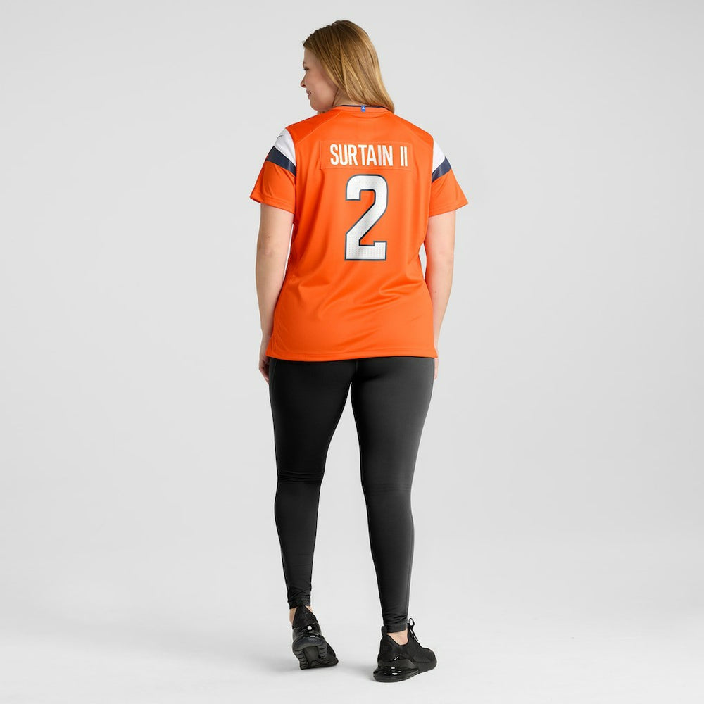 Patrick Surtain II Denver Broncos Women's Mile High Collection Game Jersey - Orange