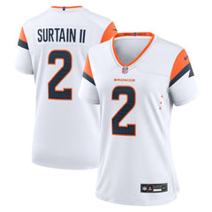 Patrick Surtain II Denver Broncos Women's Mile High Collection Game Jersey - White