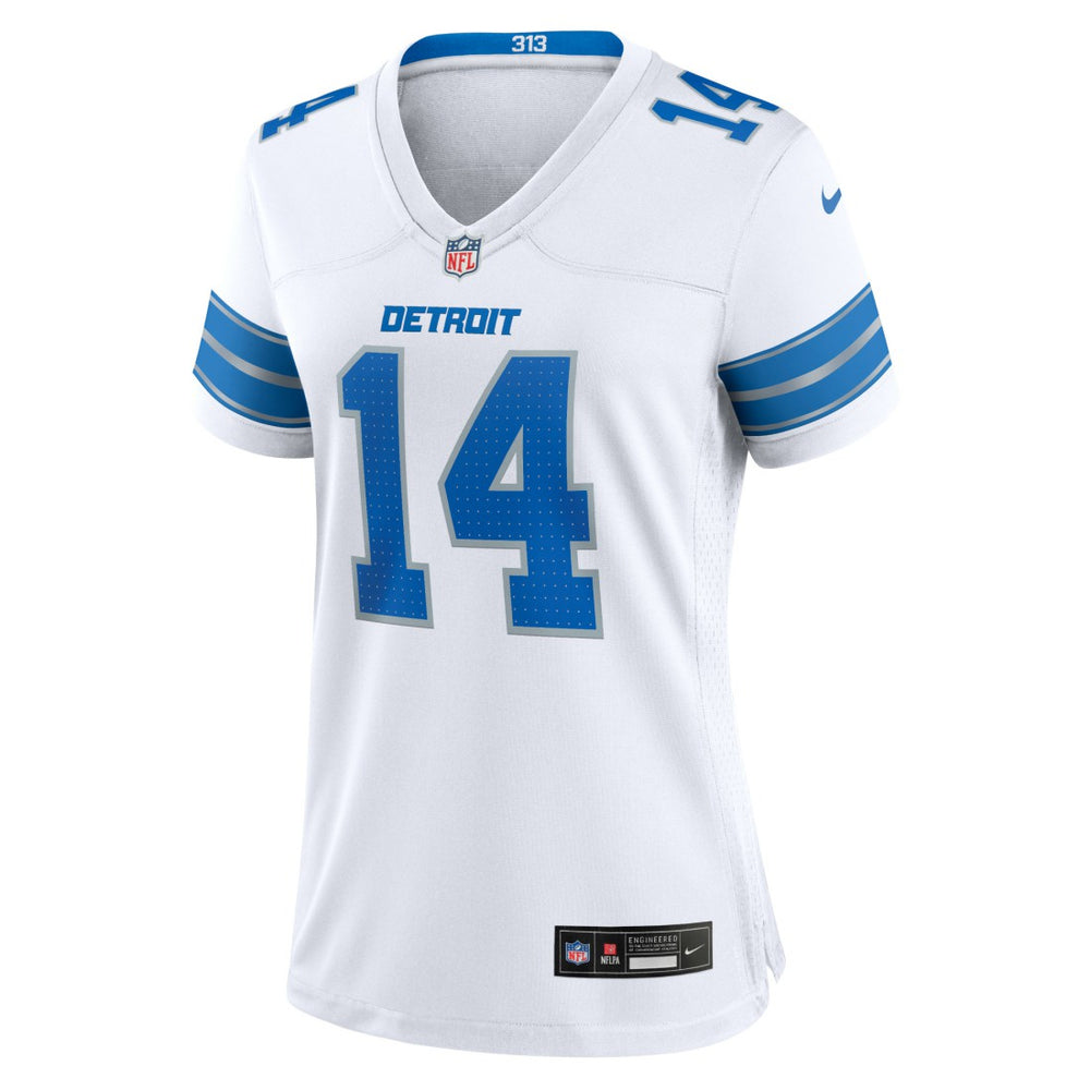 Amon-Ra St. Brown Detroit Lions Women's White Game Jersey - White