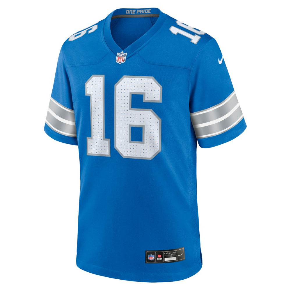 Jared Goff Detroit Lions Game Jersey - Blue