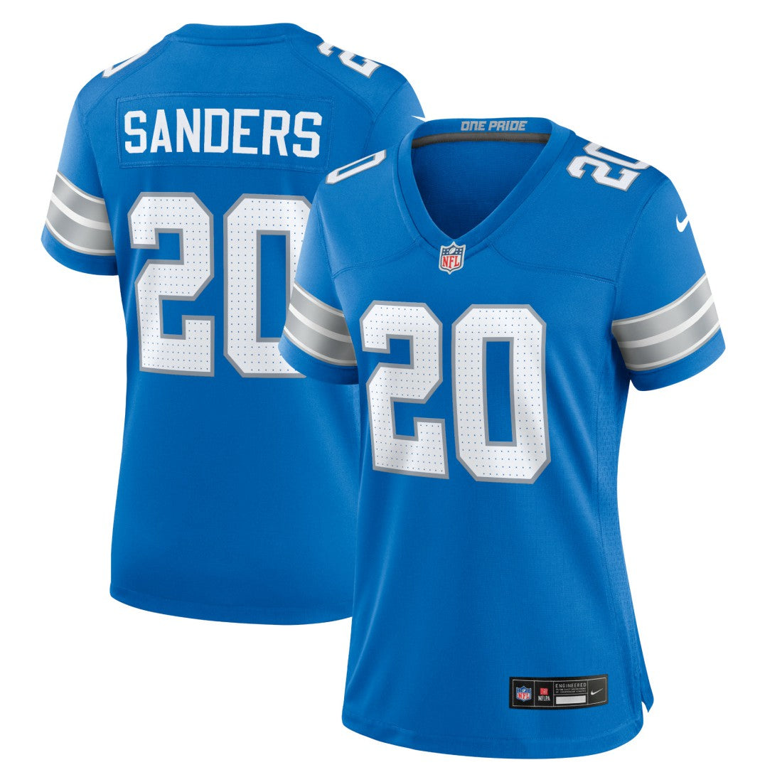 Barry Sanders Detroit Lions Women's Retired Player Game Jersey - Blue