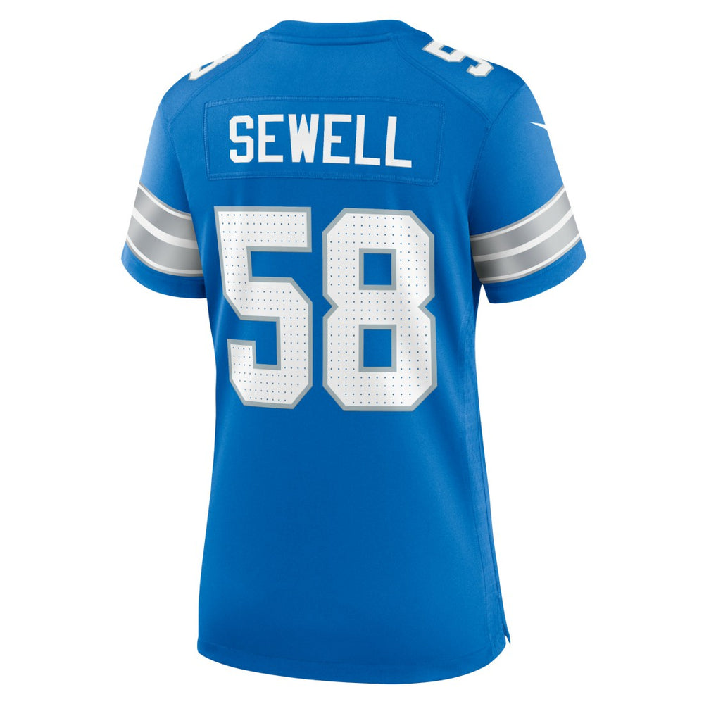 Penei Sewell Detroit Lions Women's Game Jersey - Blue