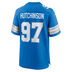 Aidan Hutchinson Detroit Lions Game Jersey - Blue