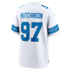 Aidan Hutchinson Detroit Lions Game Jersey - White