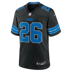 Jahmyr Gibbs Detroit Lions 2nd Alternate Game Jersey - Black