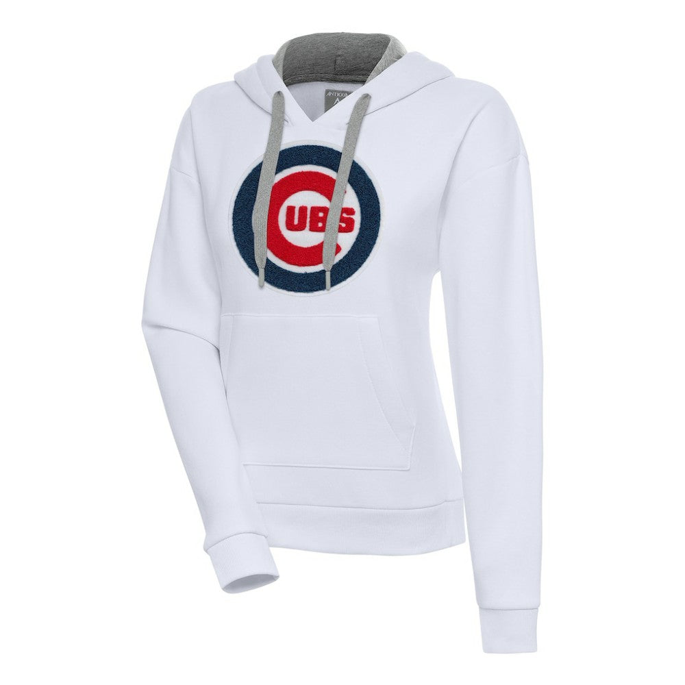 Chicago Cubs Antigua Women's Victory Pullover Hoodie White