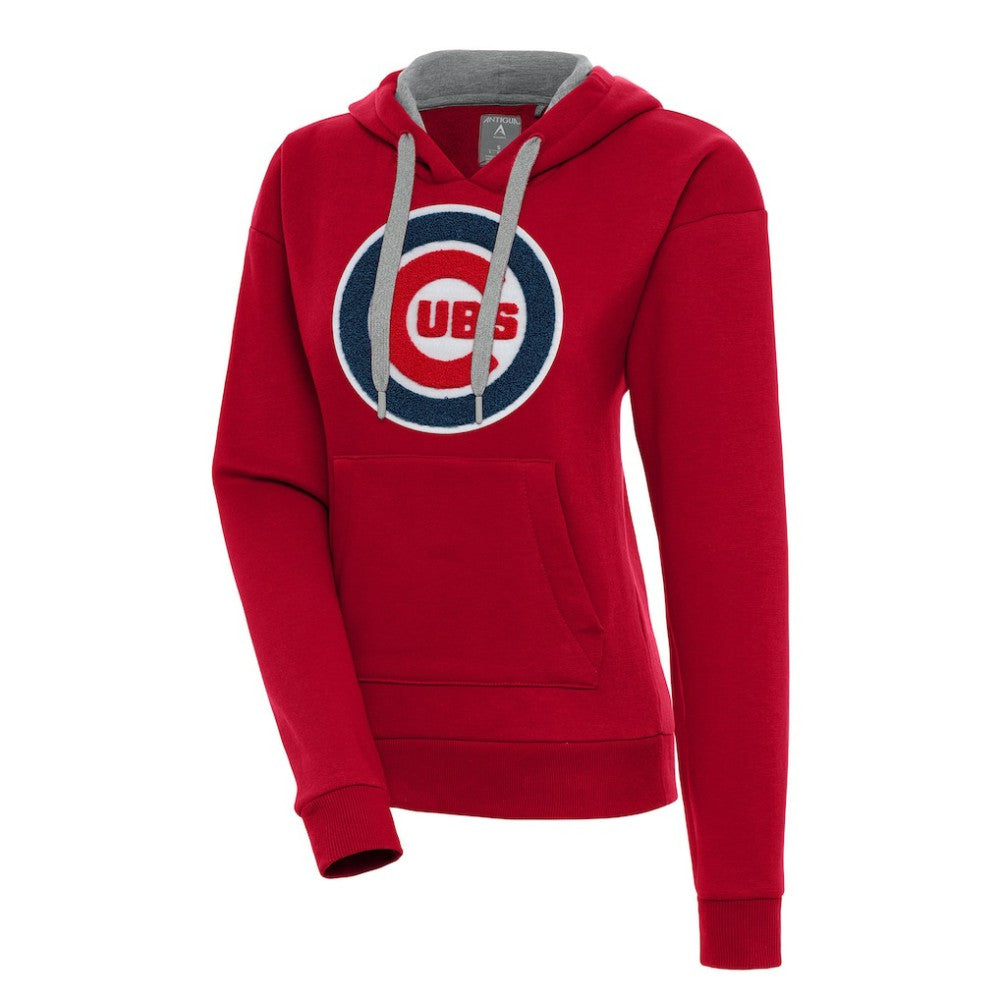 Chicago Cubs Antigua Women's Victory Pullover Hoodie Red