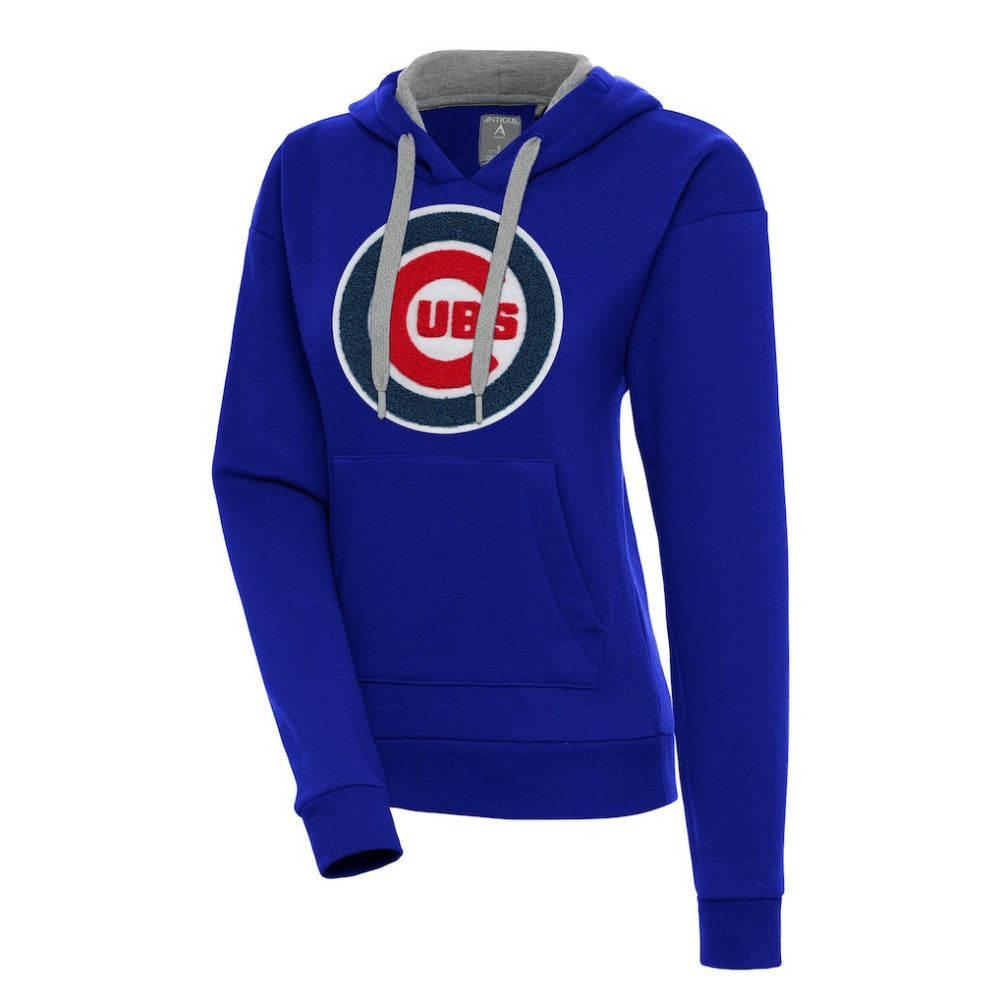 Chicago Cubs Antigua Women's Victory Pullover Hoodie Royal