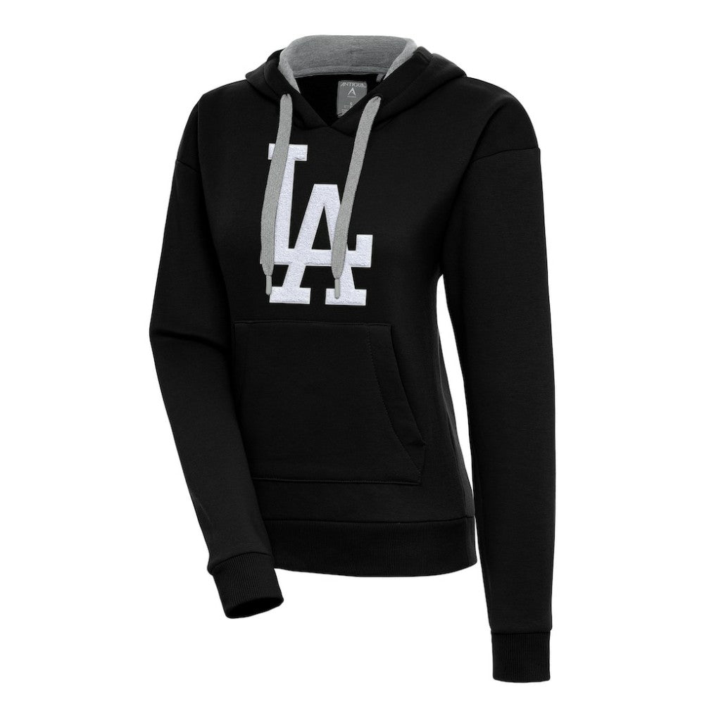 Los Angeles Dodgers Antigua Women's Victory Pullover Hoodie Black