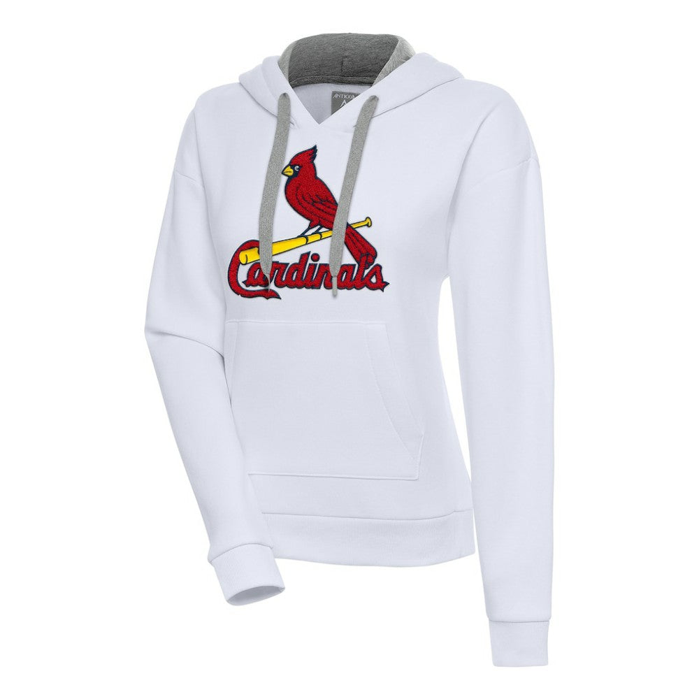 St. Louis Cardinals Antigua Women's Victory Pullover Hoodie White