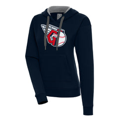 Cleveland Guardians Antigua Women's Victory Pullover Hoodie Navy