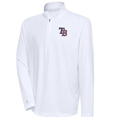 Tampa Bay Rays Antigua Patriotic Tribute Quarter-Zip Pullover Top White
