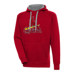 St. Louis Cardinals Antigua Victory Chenille Pullover Hoodie Red