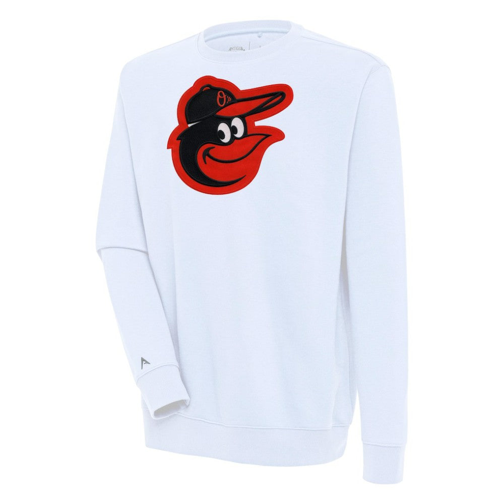 Baltimore Orioles Antigua Victory Pullover Sweatshirt White