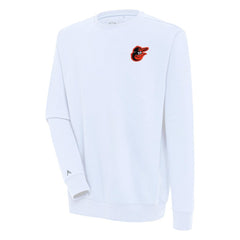 Baltimore Orioles Antigua Victory Pullover Sweatshirt White