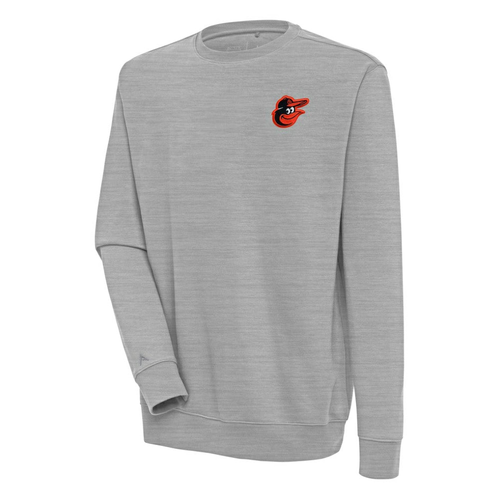 Baltimore Orioles Antigua Victory Pullover Sweatshirt Heather Gray