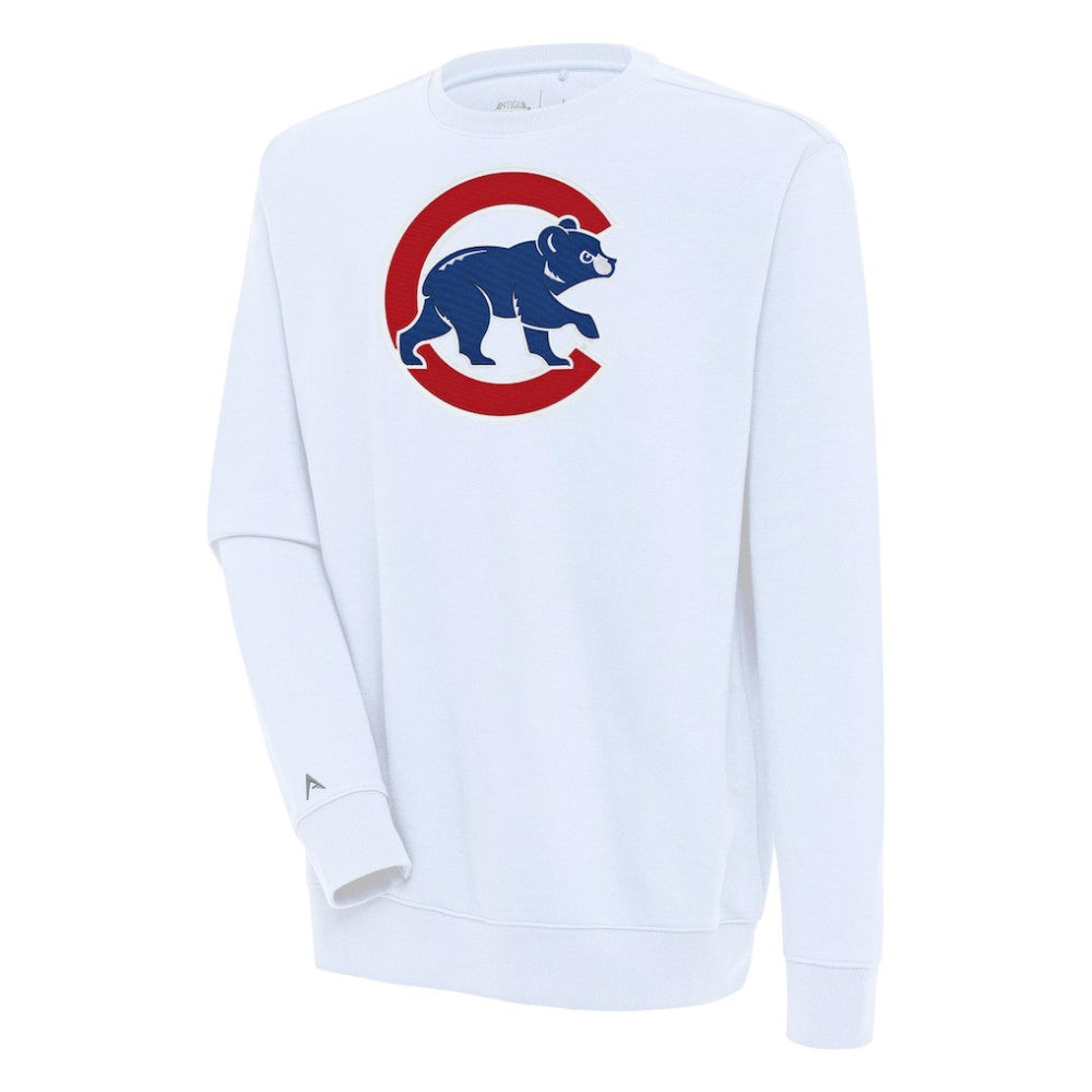 Chicago Cubs Antigua Victory Pullover Sweatshirt White