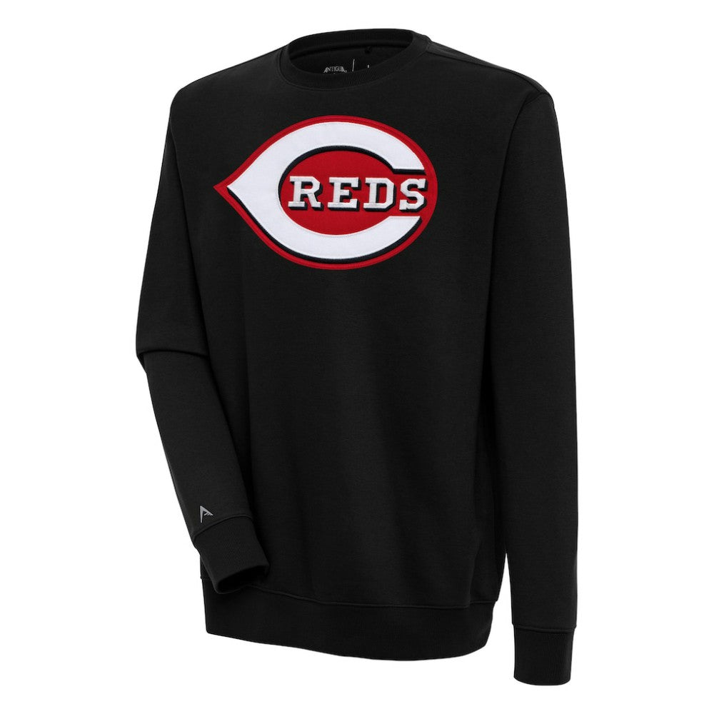 Cincinnati Reds Antigua Victory Pullover Sweatshirt Black
