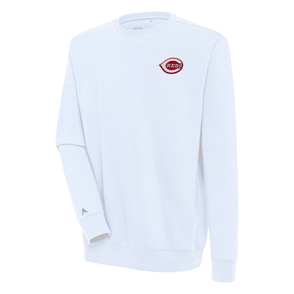 Cincinnati Reds Antigua Victory Pullover Sweatshirt White