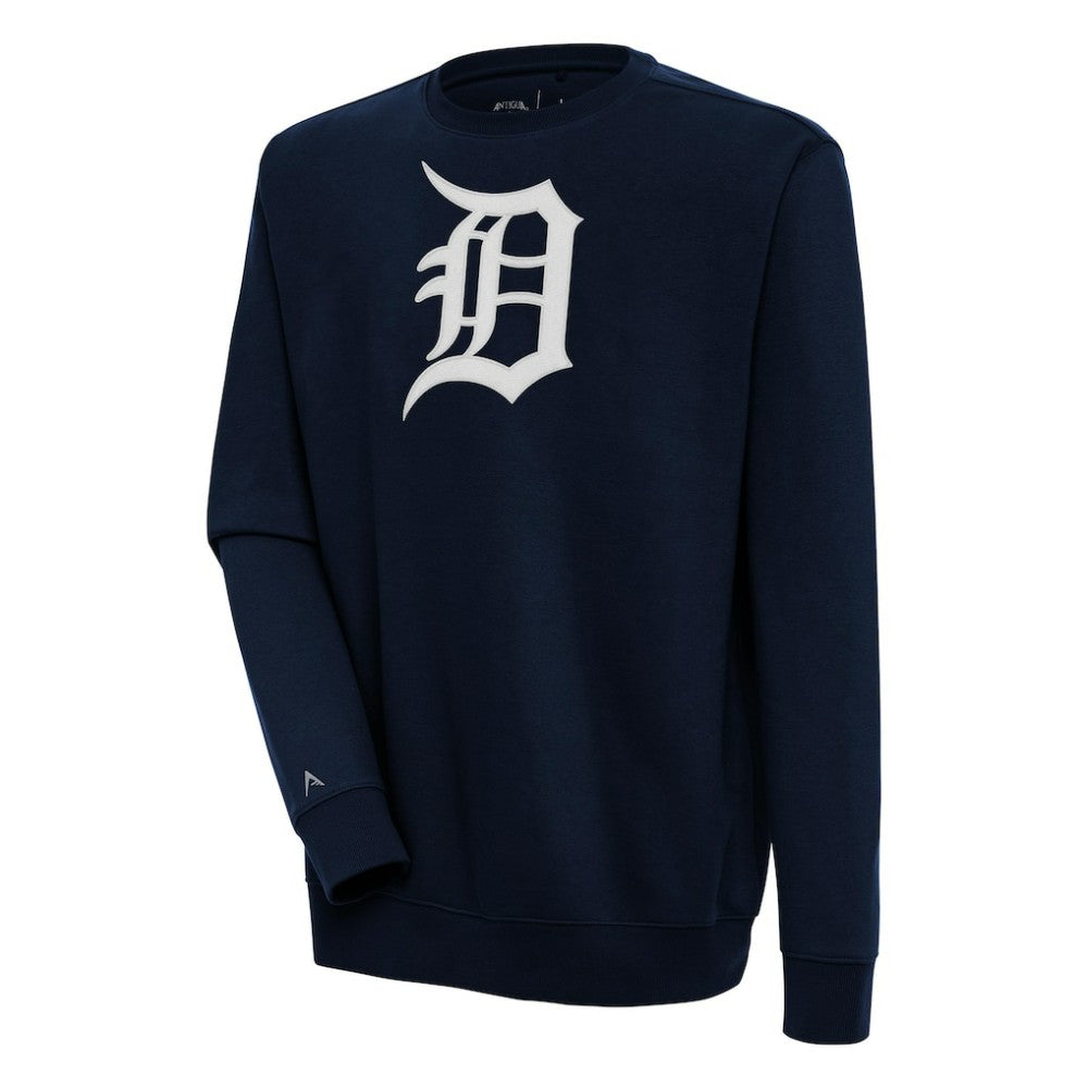 Detroit Tigers Antigua Victory Pullover Sweatshirt Navy